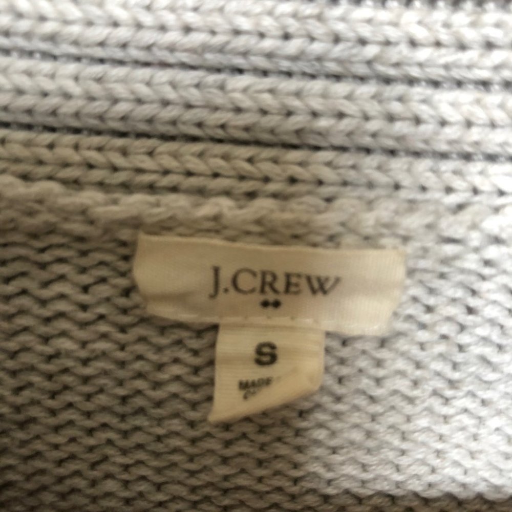 J. Crew Shawl Sweater. Beige. Size Small - Picture 4 of 8